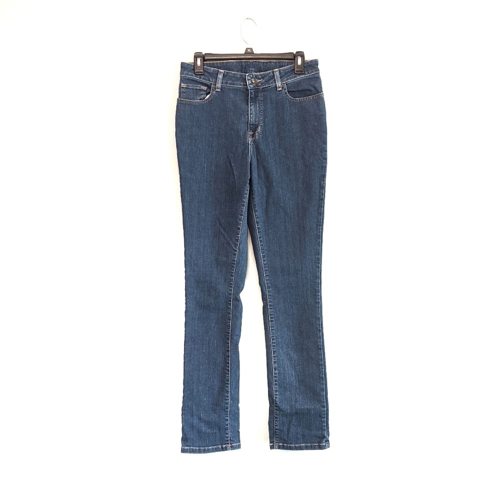 LL Bean Jeans 8 Tall Favorite Fit Straight Leg Long